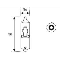 AMOLUX 755 - LAMP.TUBULAR 12V 21W BAY9S