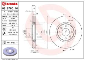 Brembo 09876010 - Discos de Freno 09876010 BREMBO