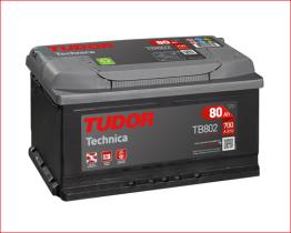 Baterias de arranque TB802 - SERIE TUDOR TECHNICA CAPACIDAD AH(2