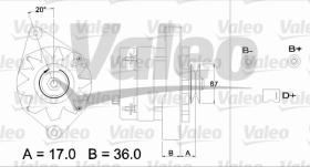 Valeo 436320 - ALTERNADOR INT.PEUGEOT/TALBOT   "A"